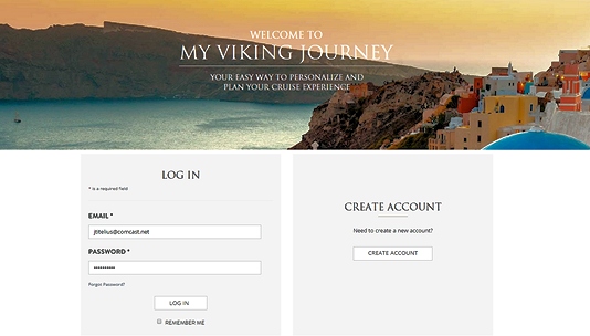 viking travel agent portal login